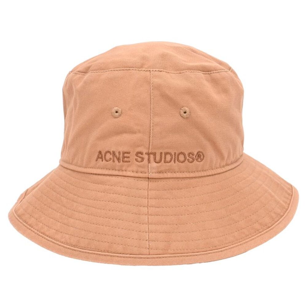 Acne Studio Bucket Hat in Rust Orange Cotton